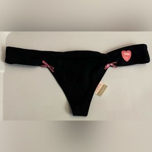 Pink Victoria’s Secret Black thong